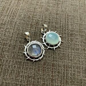 Sterling Silver sunburst necklace